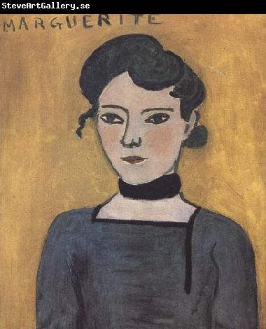 Henri Matisse Portrait of Marguerite (mk35)